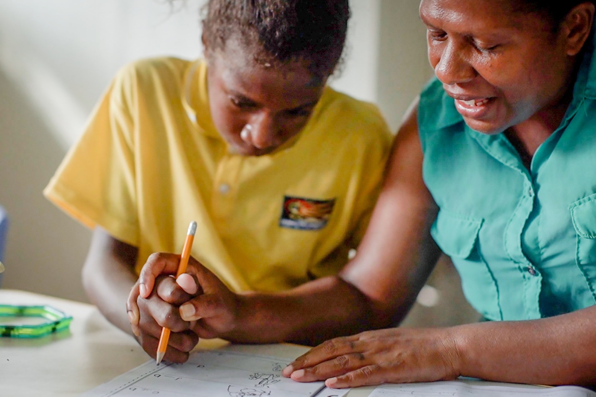 Originaire du Vanuatu, Janet Bong travaille comme enseignante depuis 2002. Crédit : GPE/Arlene Bax